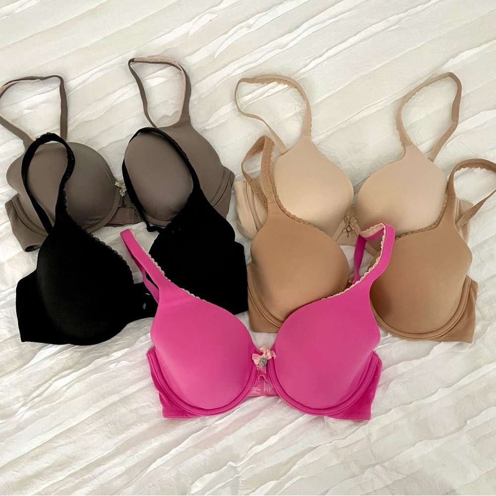 Bundle of 5 Body by Victoria Lined Perfect Coverage Bras in size 32D